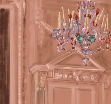 The Pink Murano Chandelier