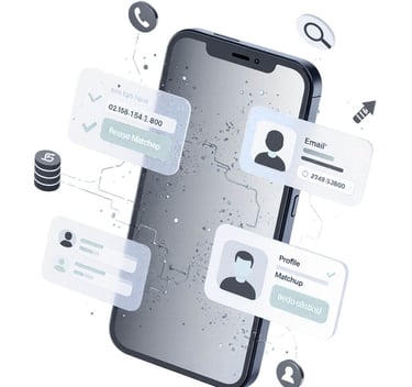 Illustration of Reverse Phone Append