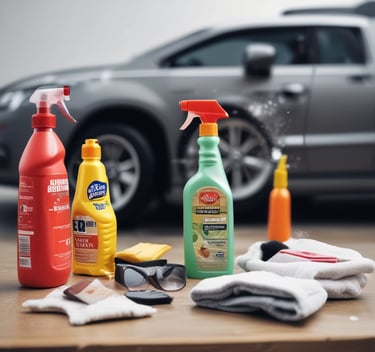 Close-up of a shiny car hood after a meticulous waterless wash.