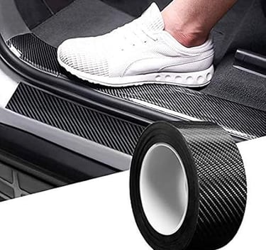  Carbon Fibre High Gloss Anti Scratch Black Carbon Fiber Paint Protection Film Tape Ppf For Car