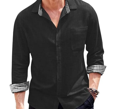  long sleeve black shirt and sunglasses