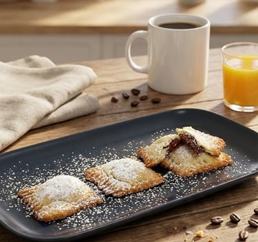 How to make breakfast recipe puff pastry cookies with chocolate