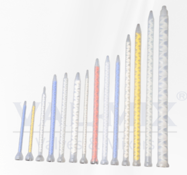 Helical mixers with different lengths, different diameters, inlet connections with standard bell, di