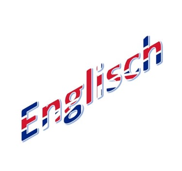 Bild mit Aufschrift Englisch