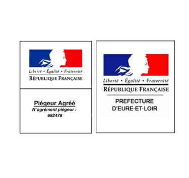 Preuve de certification de Falco Eco Solutions de l'agrément piégeur