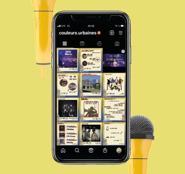 Illustration d'un feed instagram uniformisé avec mon service Social Media Management