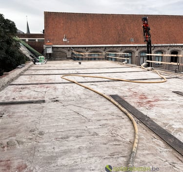 Hellingsbeton, schuimbeton renovatie