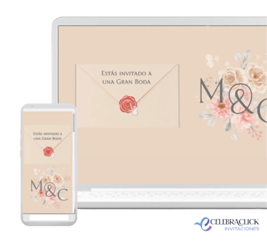Invitación digital web para todo dispositivo Bodas - Celebraclick