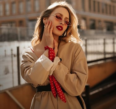 fashion photo editing girl with sunglasses