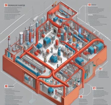 Close-up of specialized water treatment equipment in a clean environment