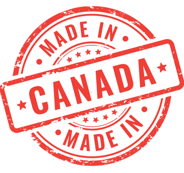 stamp with the words "Made in Canada"