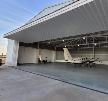 Hangar Levadizo Articulado Chapa Color