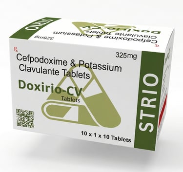 Doxirio-CV 325 - Cefpodoxime Clav Tablets By Strio Healthcare