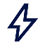 Lighting bolt to represent fast per per use pricing option