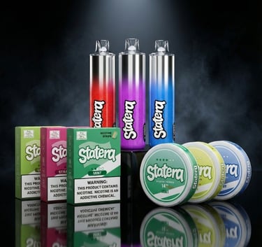 Statera nicotine pouches and vapes product collection