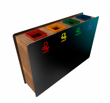 BOTE DE MADERA OSLO CUADRUPLE