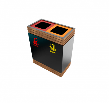 BOTE DE MADERA ROMA DOBLE