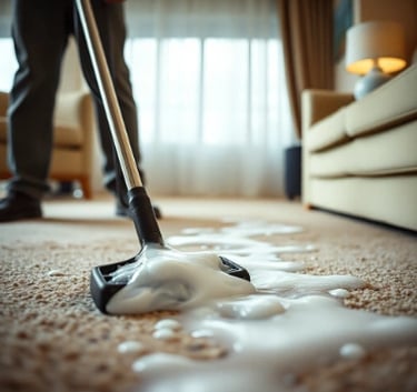 Deep cleaning a carpet