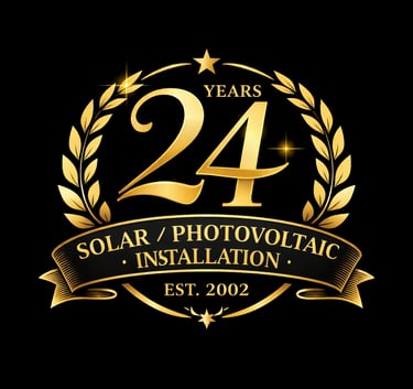 24 years of experience in solar and photovoltaic installation – established solar company since 2002