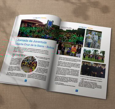 Layout revista, paginação e diagramação de artigos.