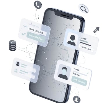 Illustration of Reverse Phone Append