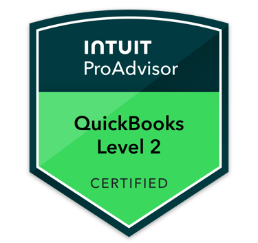 QuickBooks Level 2 certification badge
