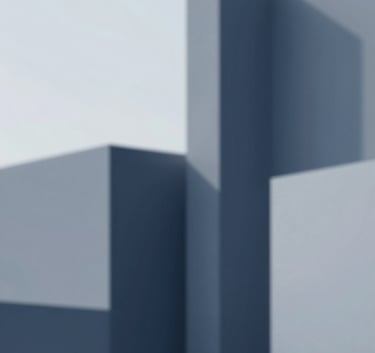 A minimalist and professional abstract graphic showing geometric architectural lines, incorporating #4A6572 and #A5B6C0, symbolizing structure and property stability.