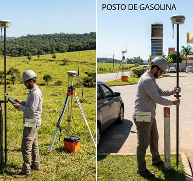 georreferenciamento urbano e rural usa a mesma técnica