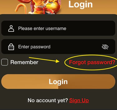 forgot password guide sample for superyummy888