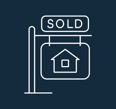 Illustration of a Real Estate Sold sign