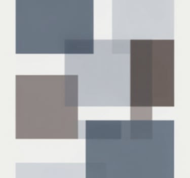 A sophisticated abstract composition representing strategic growth, featuring clean lines and geometric shapes in #1D3534, #4A6D6B, and #A2B9B8 on a light background.