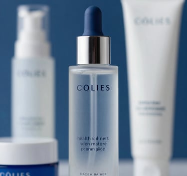Close-up of high-end health and beauty products with sleek, modern packaging. The shot is well-lit and professional, emphasizing reliability and brand-name quality. Uses #2F4858 and #98AFC0 as accent colors in the background.