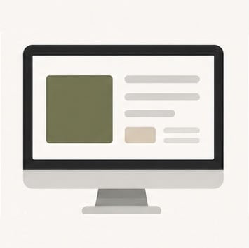 An icon representing a computer