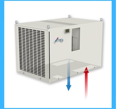 DEK indoor roof mounted air conditioner 