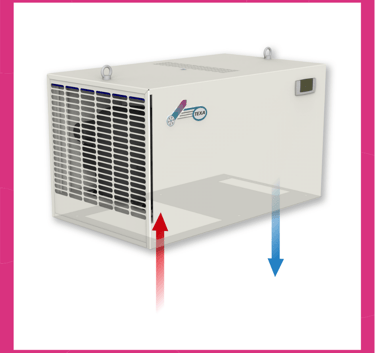 DEK indoor roof mounted air conditioner 