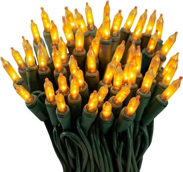 Golden string lighting
