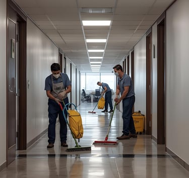 Agents nettoyage professionnel locaux entreprises Île-de-France