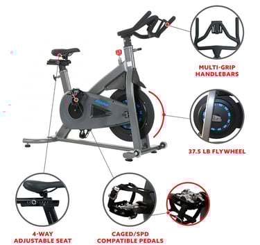 exercise bike dimensions