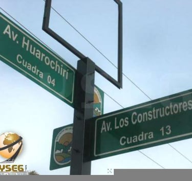 señales guia de calle