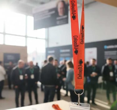 Cintas personalizadas con impresión de alta calidad para acciones promocionales y acreditaciones.