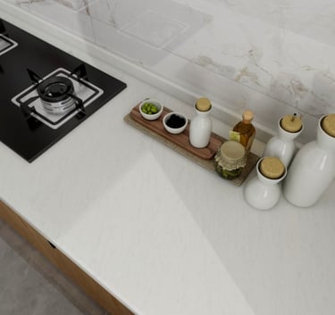 COCINA DE CUARZO FLYING SNOW