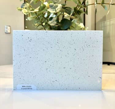 plancha de cuarzo blanco galaxy