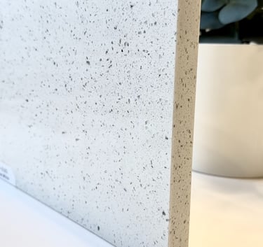 plancha de cuarzo blanco galaxy