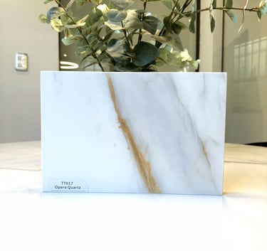 Plancha de cuarzo calacatta gold