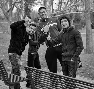 Reinhard Mokros: Jugendliche in Duisburg-Hochfeld