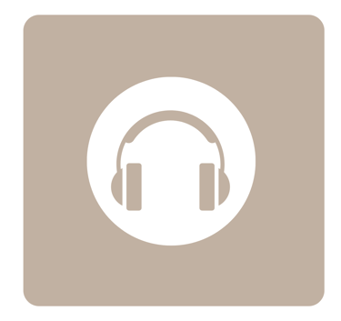 Headphone icon representing personalised teen hypnosis