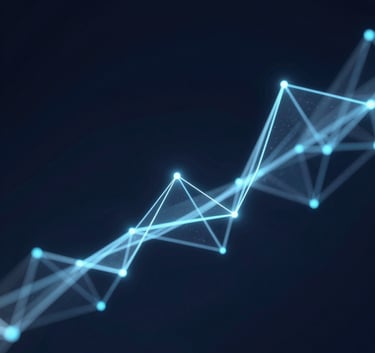 Close-up of a premium glass skyscraper reflecting a deep blue sky, representing corporate growth and modern authority, professional lighting.