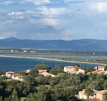 La vue sur la mer depuis la location