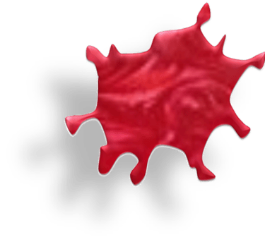 3D Blood splotch designed by Debbie Dunn using PowerPoint