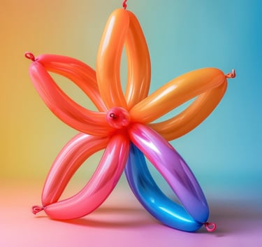 Balloon figures for children's parties in Greenville